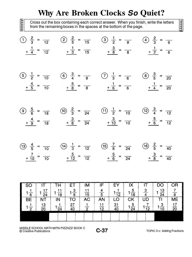 Why Are Broken Clocks Quiet? PDF