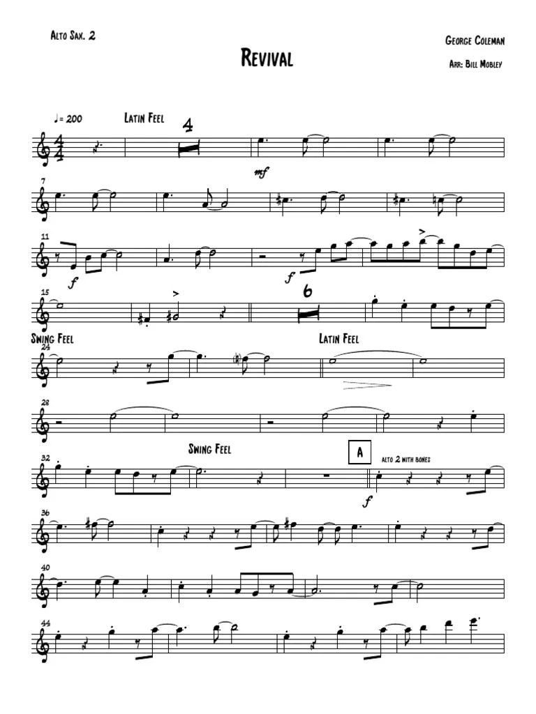 Revival Big Band Alto Sax 2 PDF