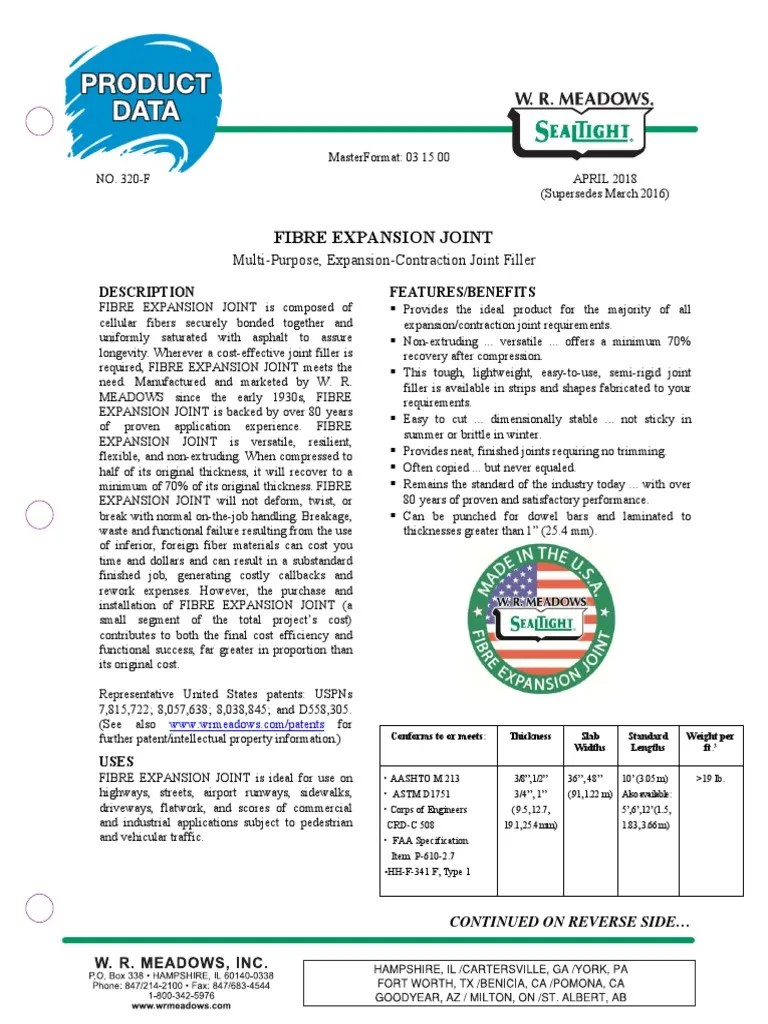 Fibre Expansion Joint PDF