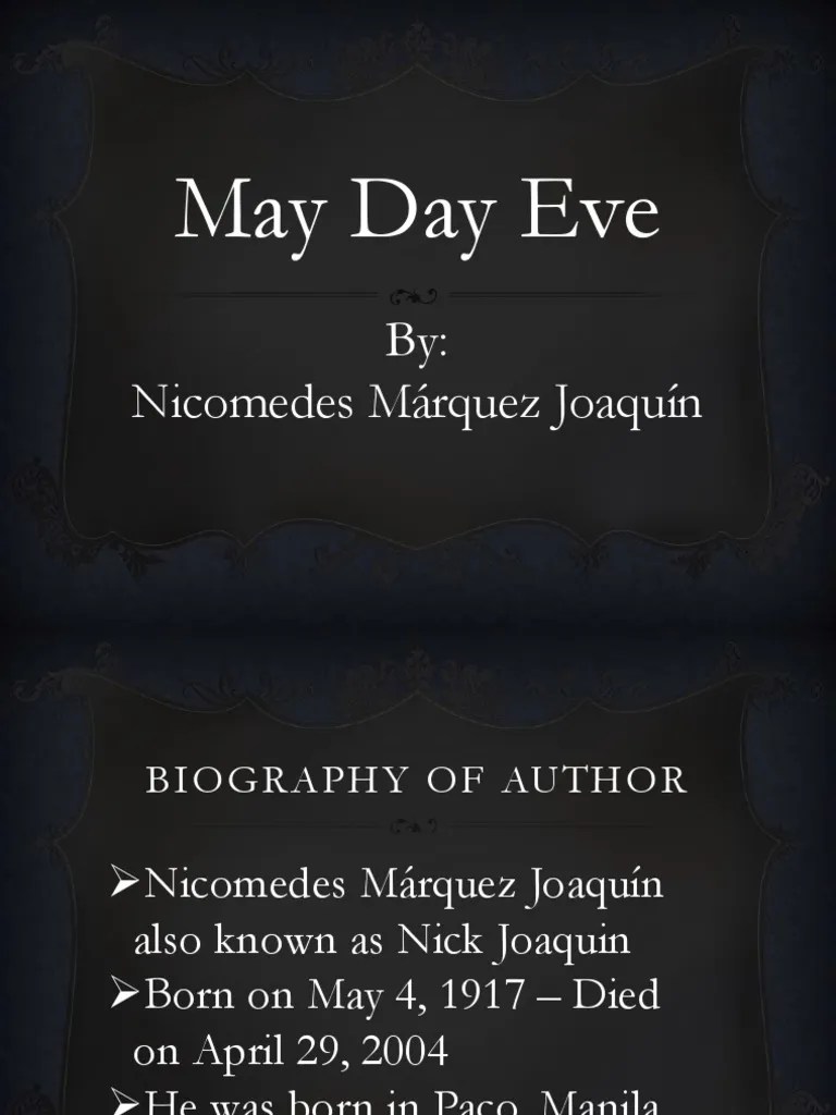 May Day Eve By Márquez Joaquín PDF