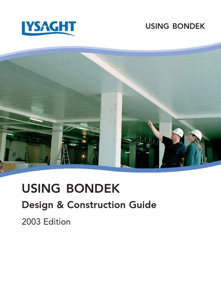 Bondek Design & Construct Manual