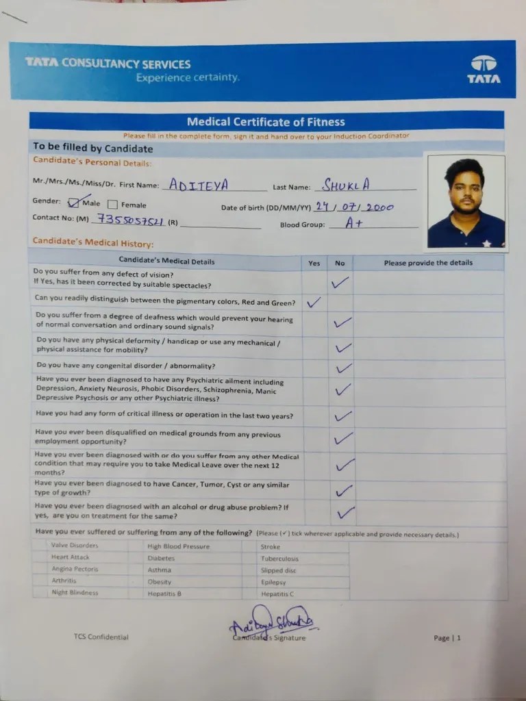 Experience Certainty A Comprehensive Medical Certificate of Fitness