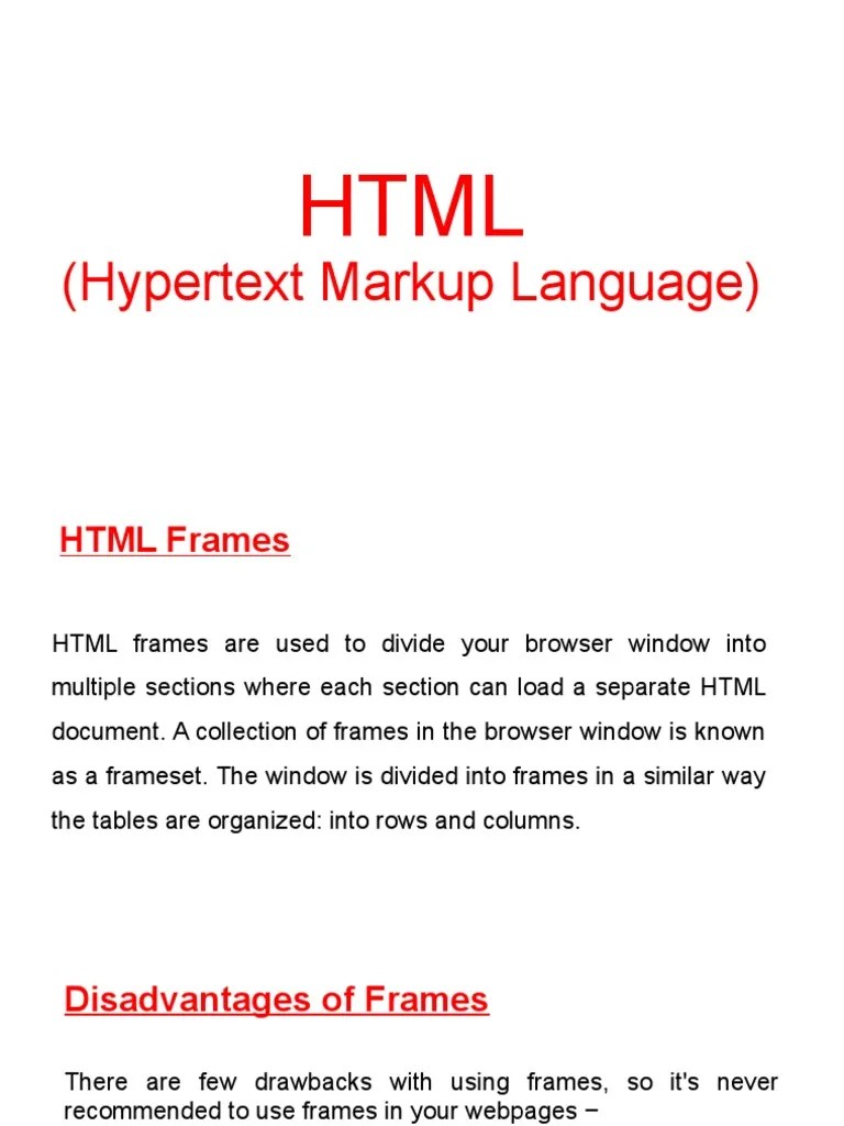 An InDepth Look at HTML Frames Usage, Examples, and Best Practices