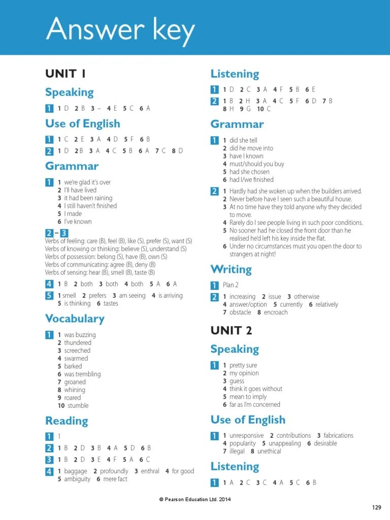 Gold Advanced Maximiser Answer Key | PDF