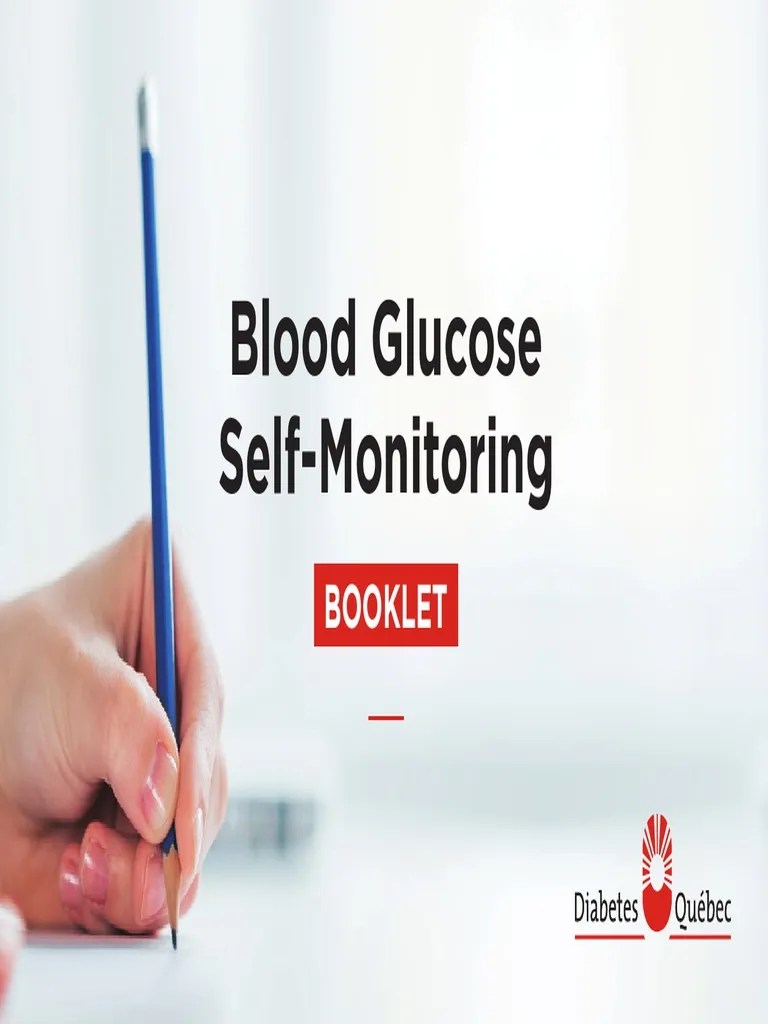 Blood Glucose SelfMonitoring Booklet PDF Glycated Hemoglobin
