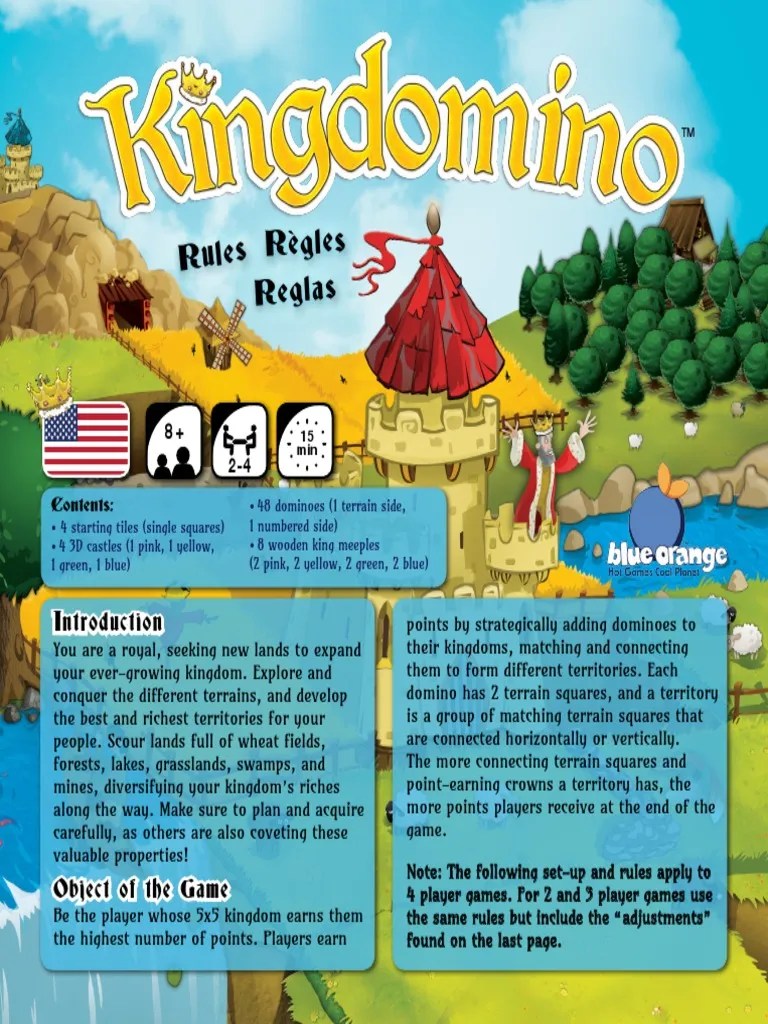 Kingdomino Rules US 2nd Edition PDF Games Of Chance Games Of