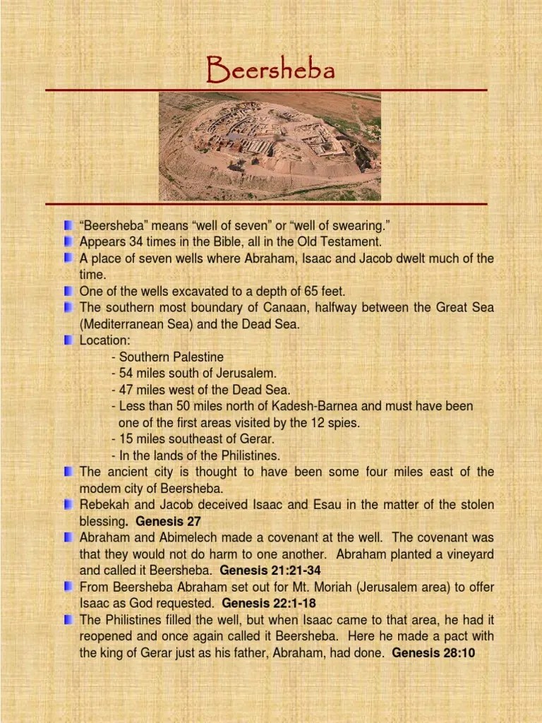 Beersheba PDF Isaac Abraham