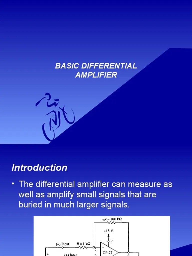 Differential Amplifier PDF Amplifier Electrical Circuits