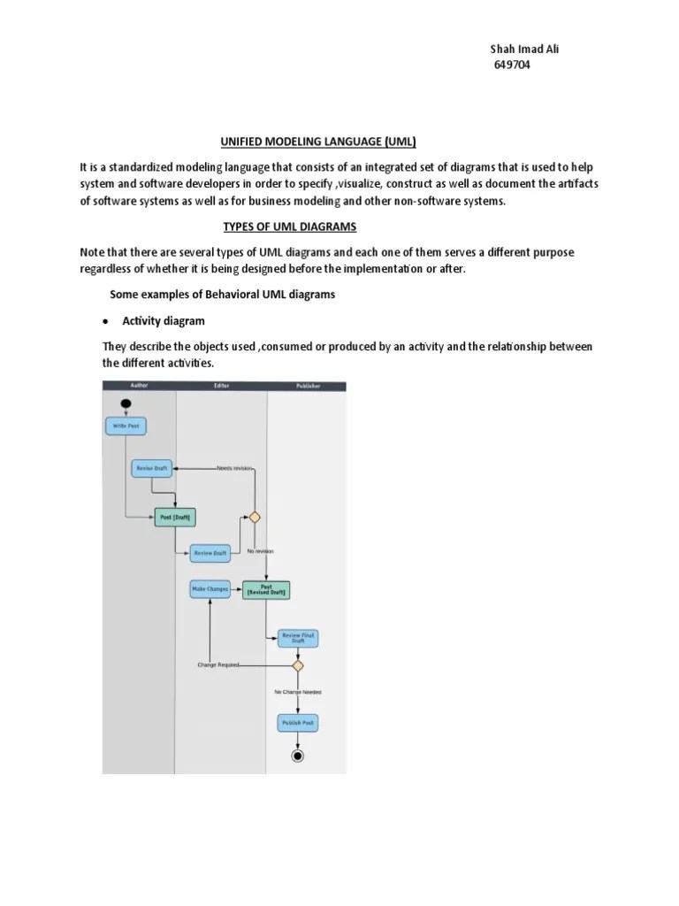 Unified Modeling Language Presentation | PDF | Unified Modeling