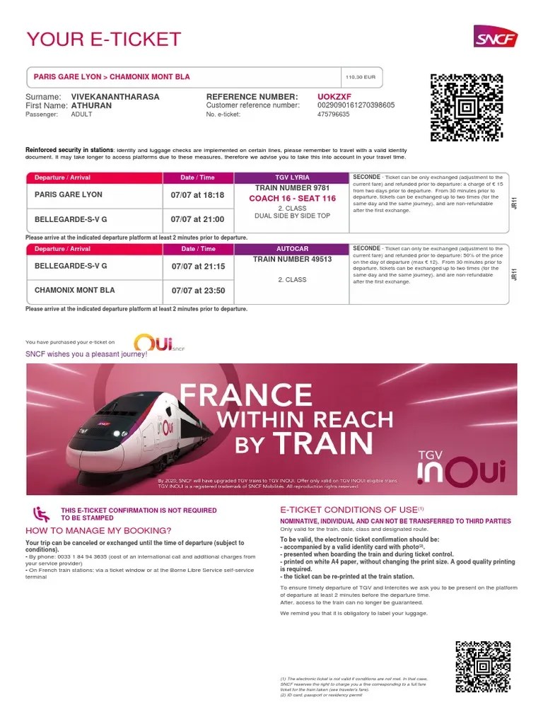 Your ETicket Reference Number Vivekanantharasa Athuran PDF