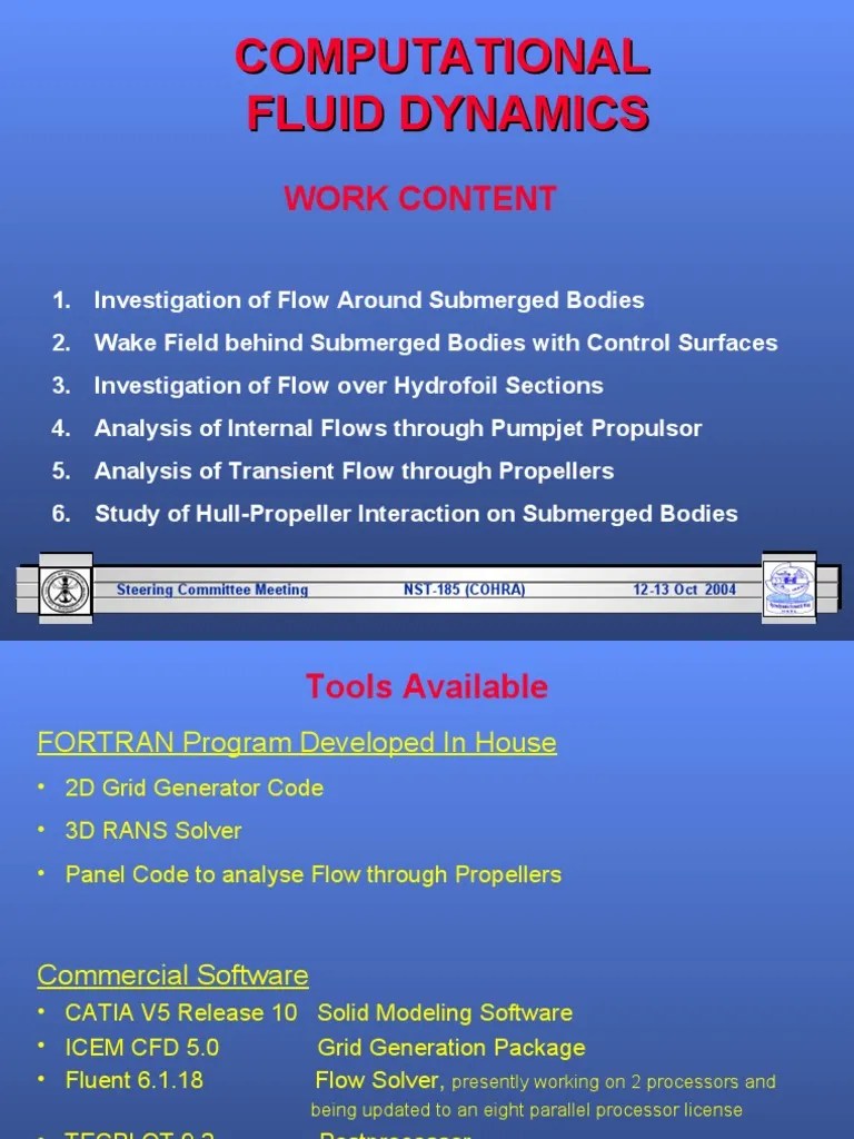 CFD For Hydrodynamics PDF Computational Fluid Dynamics Fluid Dynamics