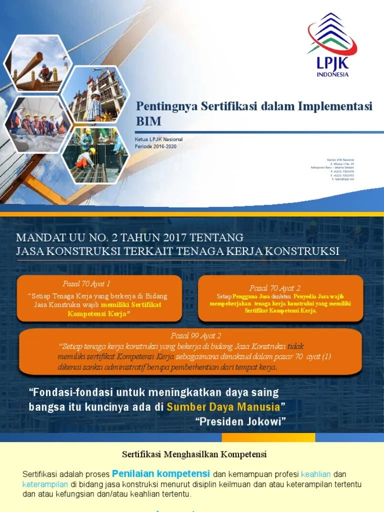 Final - Pentingnya Sertifikasi Dalam Implementasi BIM | PDF