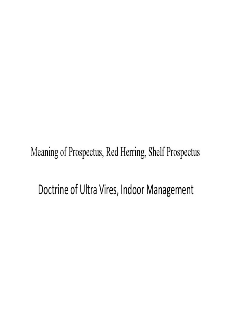 Prospectus, Redd Herring, Shelf PDF Prospectus (Finance) Initial Public Offering