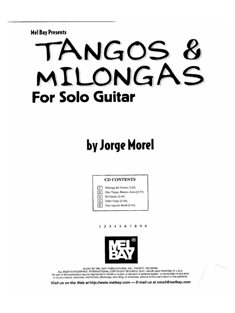 Morel Tangos&Milongas For Solo Guitar PDF