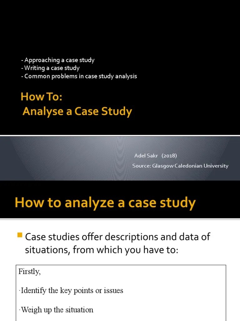 How To PDF Case Study Theory