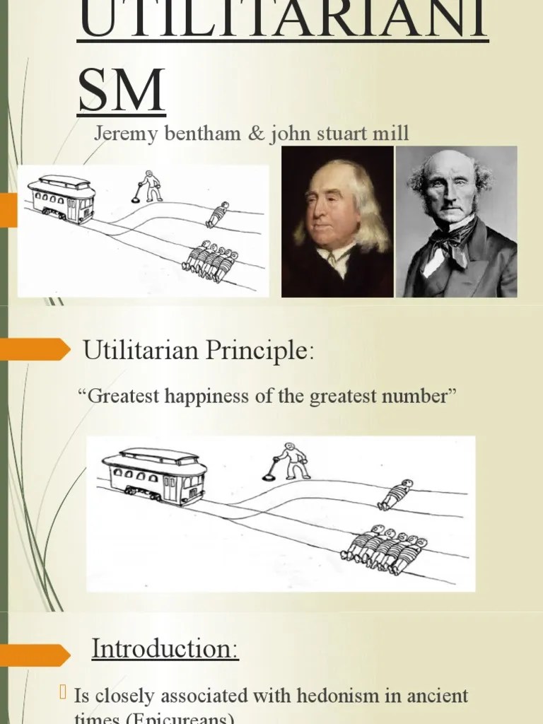 Jeremy Bentham & John Stuart Mill PDF Utilitarianism Hedonism