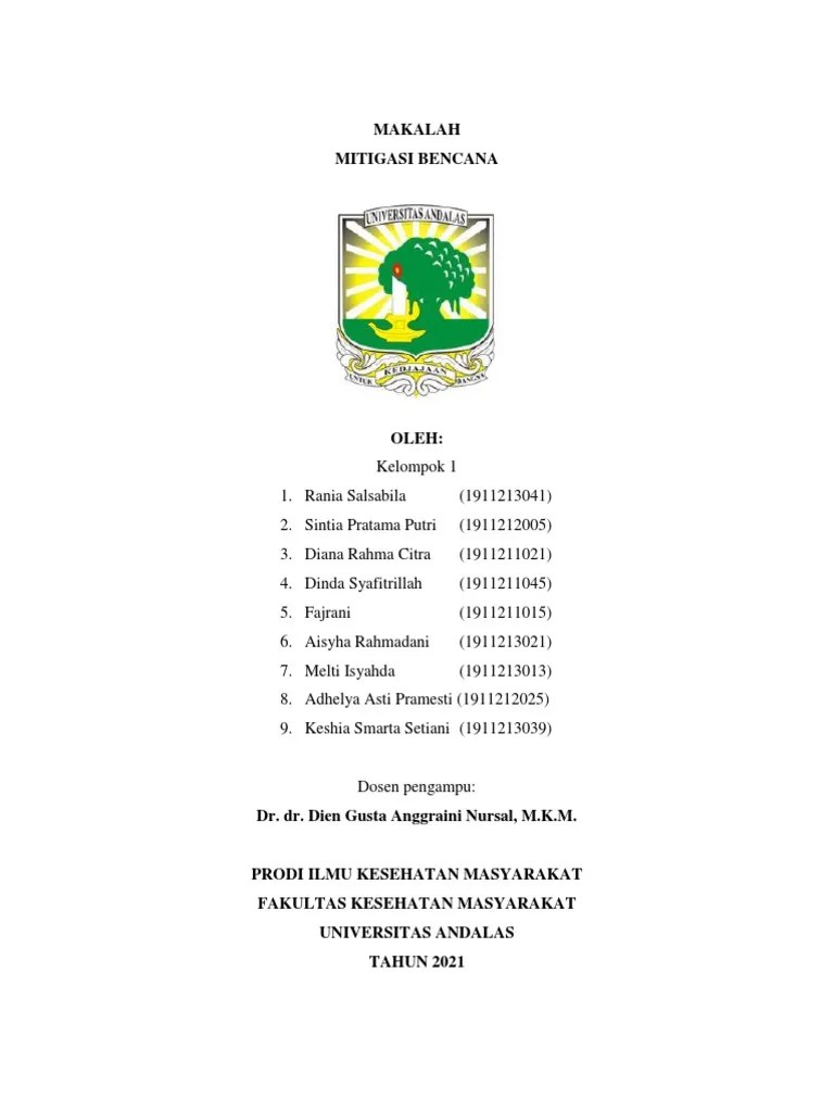 Makalah KLPK 1 - Mitigasi Bencana | PDF