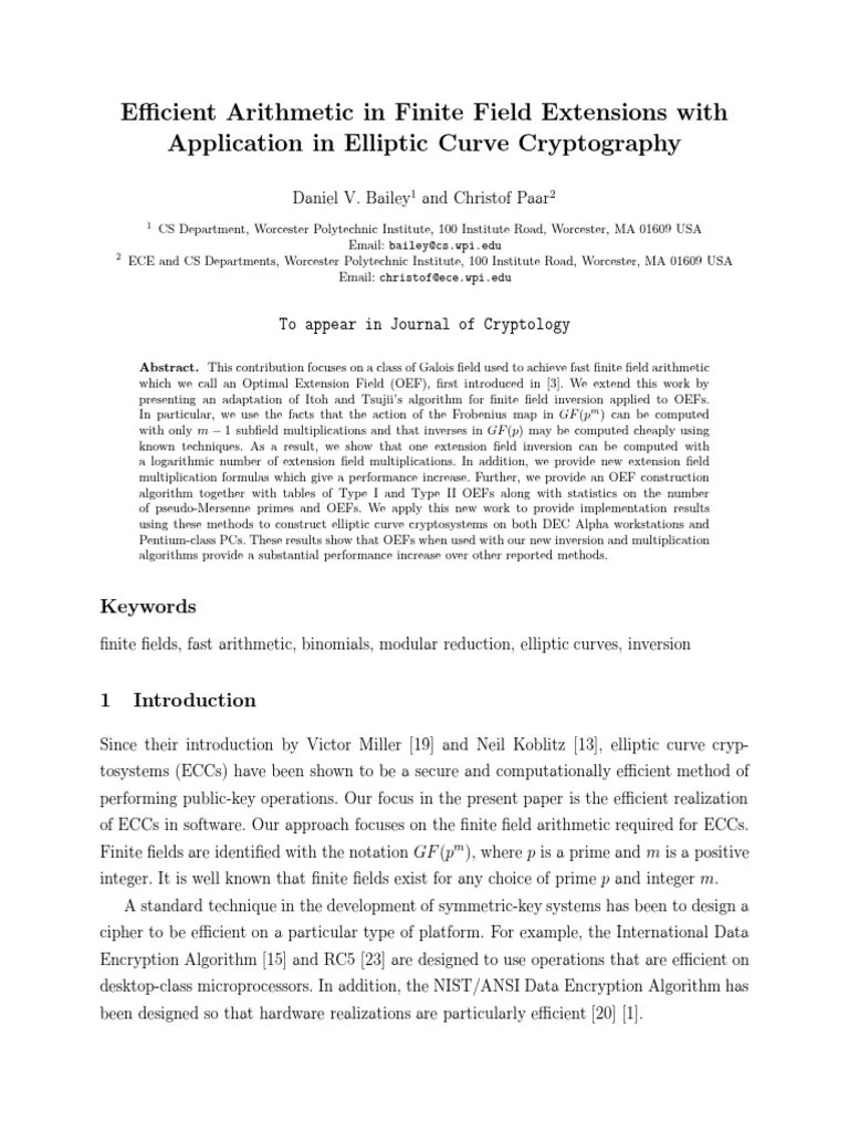 Efficient Arithmetic in Finite Field Extensions With Application in