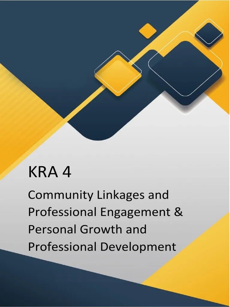 Community Linkages and Professional Engagement & Personal Growth and