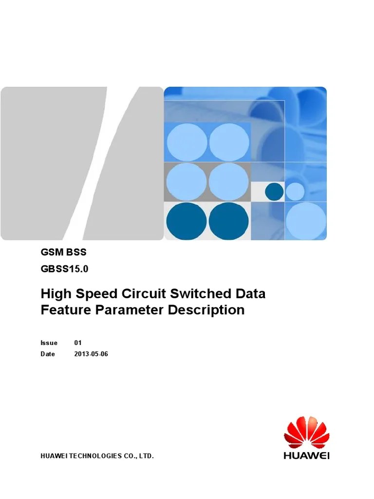 High Speed Circuit Switched Data (GBSS15.0 01) PDF Radio