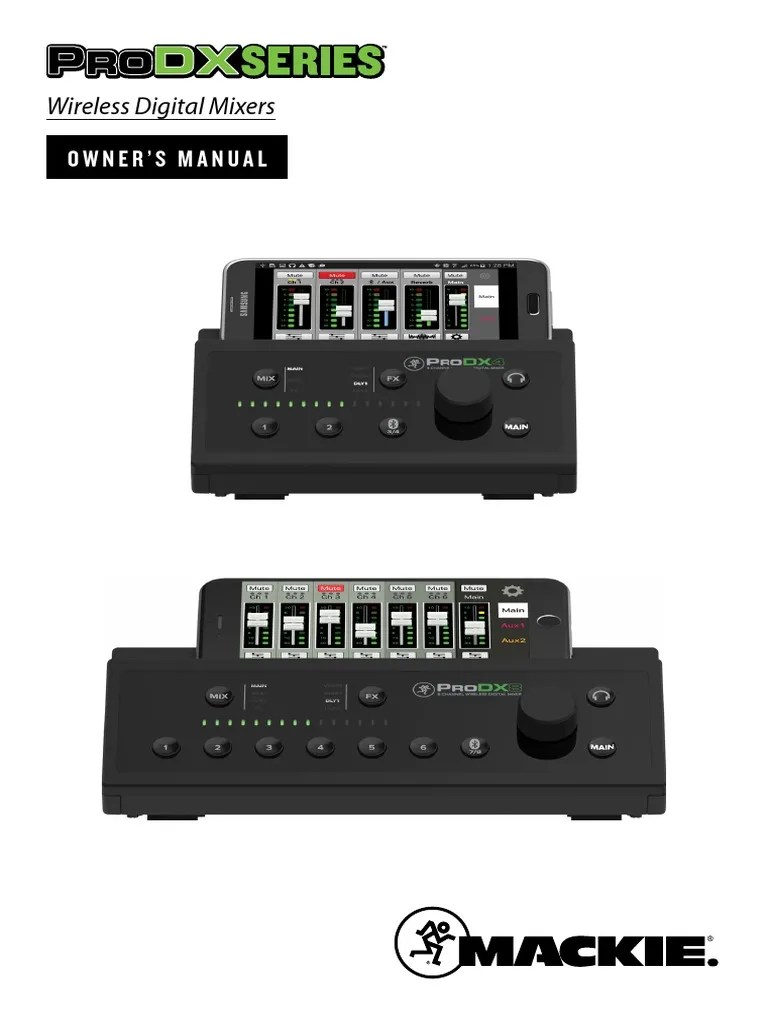 Owner'S Manual Wireless Digital Mixers PDF Radio Sound Production Technology