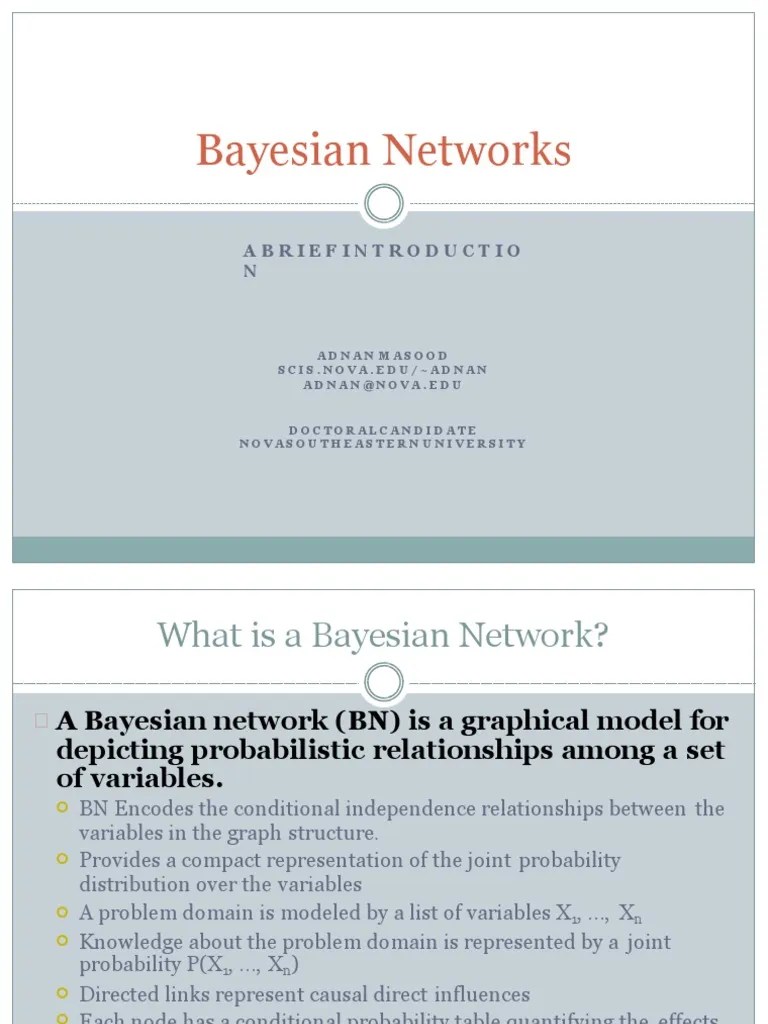 Good PDF Bayesian Network Cognition