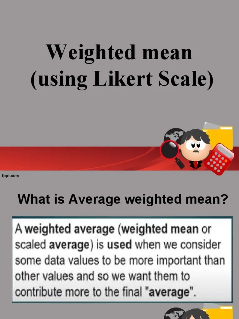 Weighted Mean (Using Likert Scale) PDF