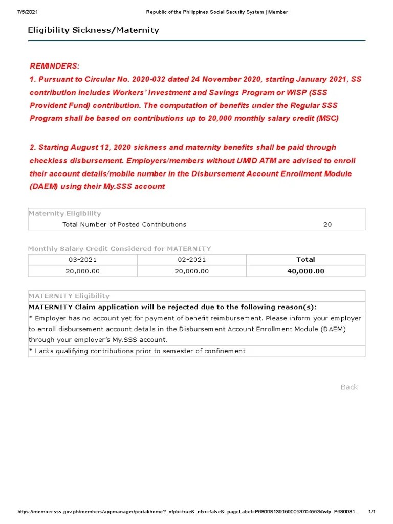 Republic of The Philippines Social Security System Member PDF