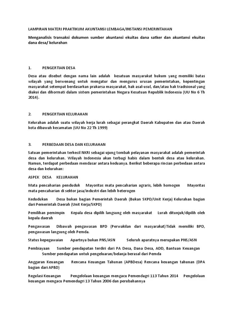 Menganalisis Transaksi Dokumen Sumber Akuntansi Ekuitas Dana Satker Dan  Akuntansi Ekuitas | PDF