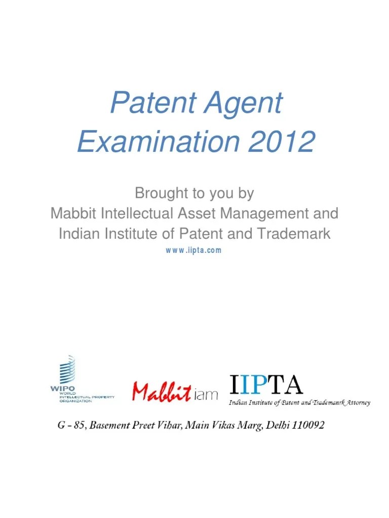 Patent Agent Examination 2012 Patent Distance
