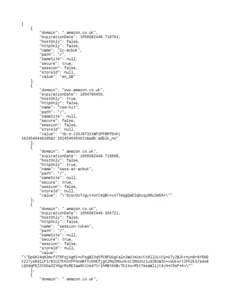 Amazon Prime Cookies PDF Data Management Sql