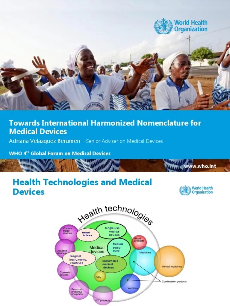 Towards International Harmonized Nomenclature For Medical Devices PDF Medical Device World