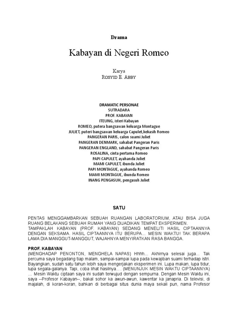Naskah Drama Si Kabayan Dalam Bahasa Sunda – Rasanya