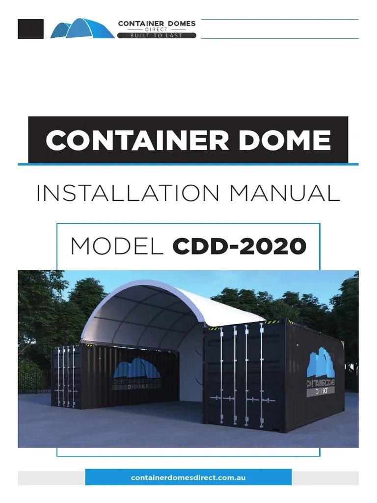 Container Dome Installation Manual PDF Electrical Connector Screw