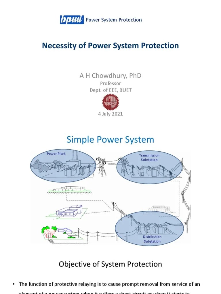 1 Necessity of Power System Protection PDF Insulator (Electricity