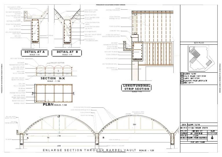 Sheet 04 Barrel Vault PDF Structural Engineering Components
