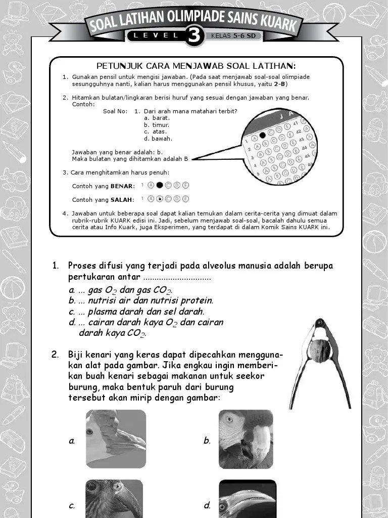 Download Soal Olimpiade Ipa Sd Level 2