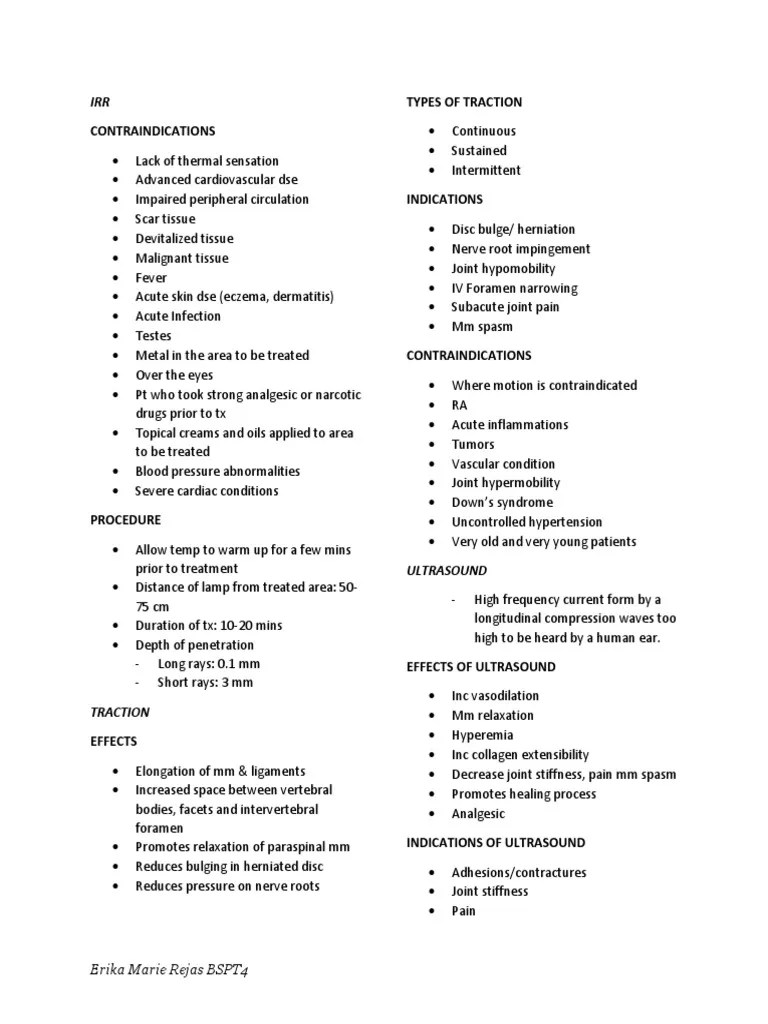 An InDepth Guide to Traction Therapy Modalities, Parameters, and Procedures PDF Pain