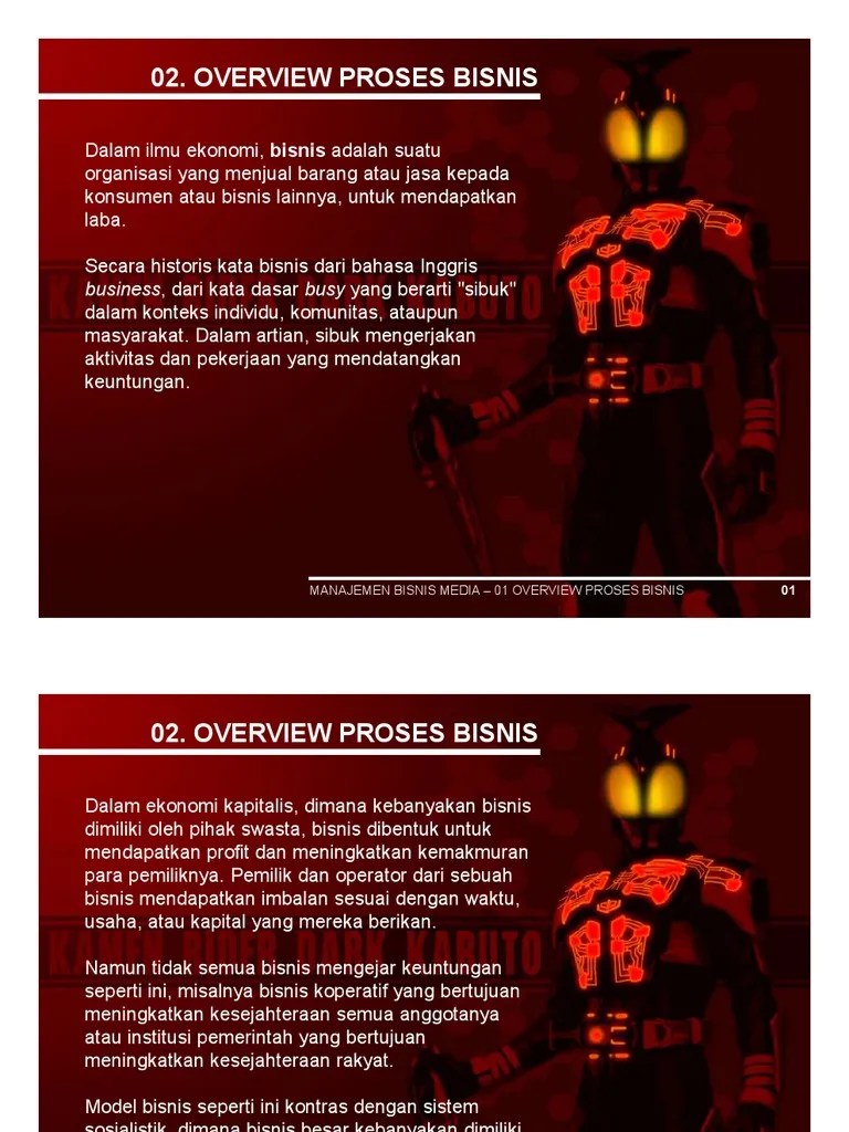 Bisnis Media - 01 Overview Proses Bisnis | PDF