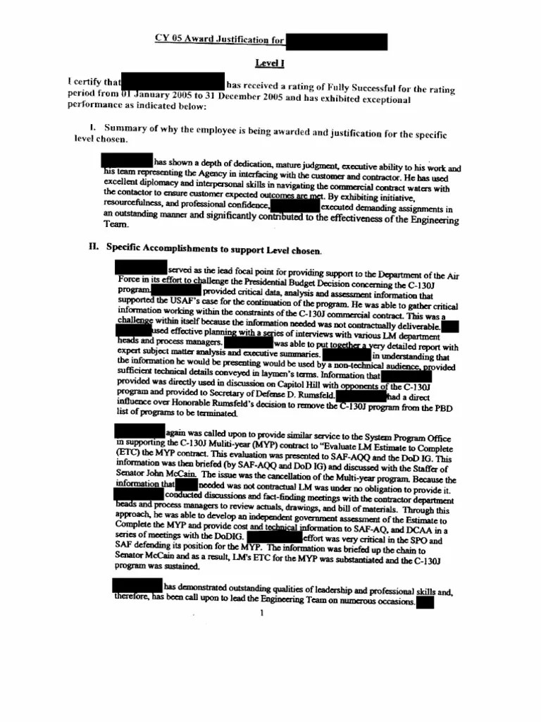 Award Justification PDF