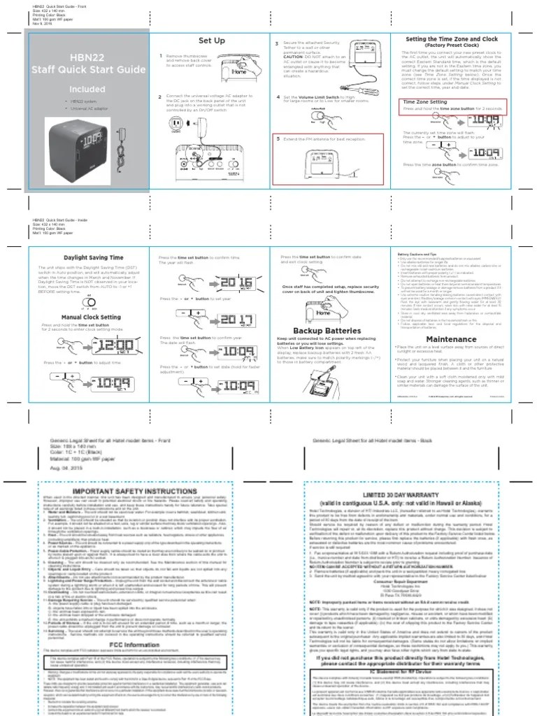 IHome HBN22 Manual EN PDF Interference Ac Power