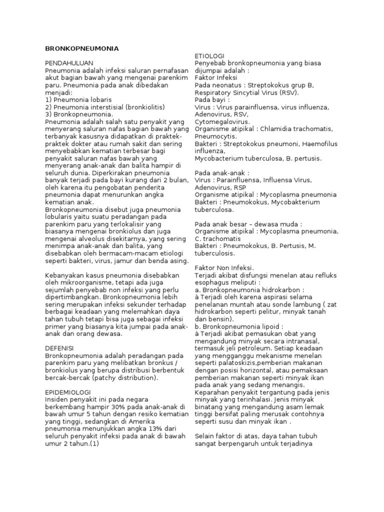 BRONKOPNEUMONIA