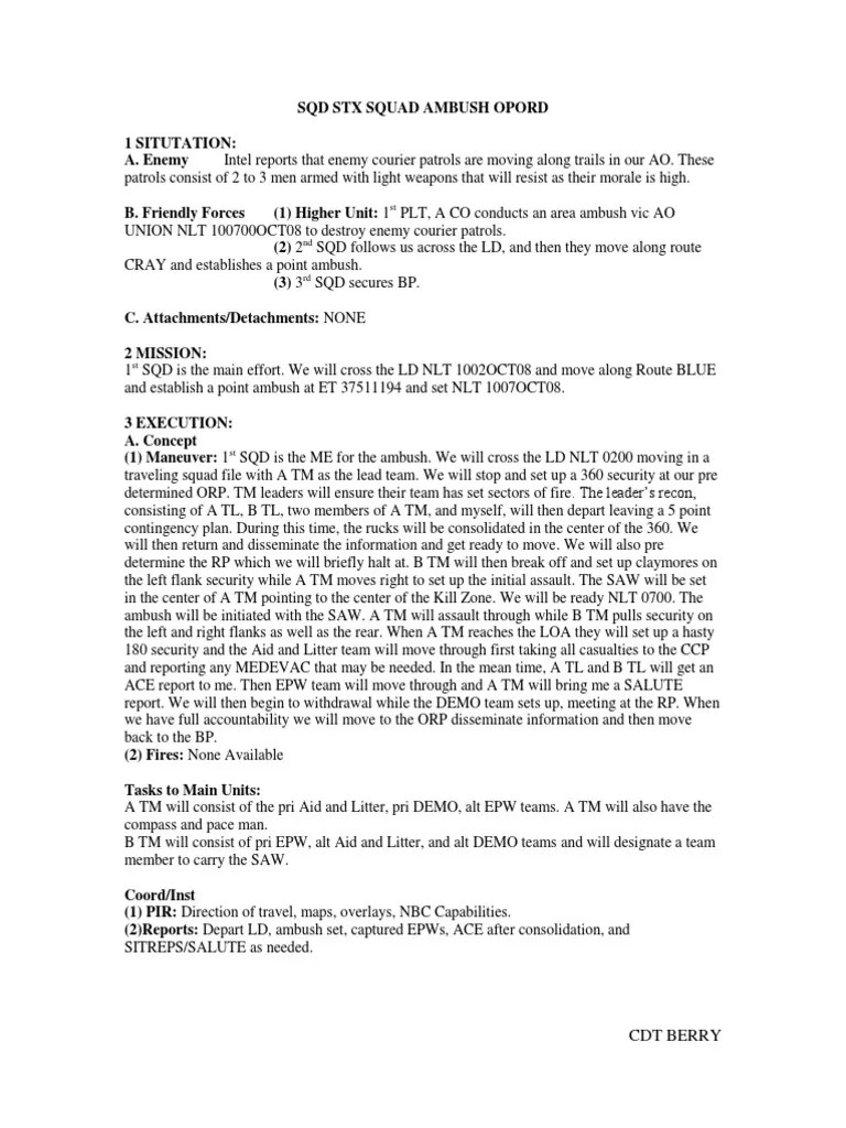 opord Battles Military Of The United States