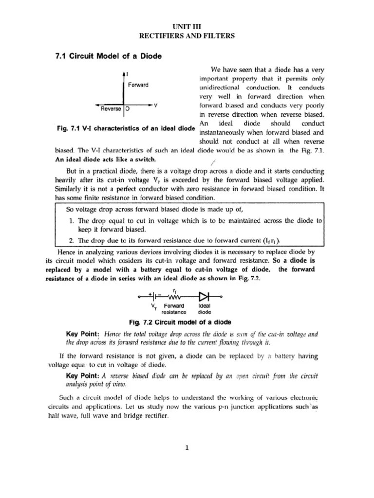 Rectifiers&filters NOTES PDF