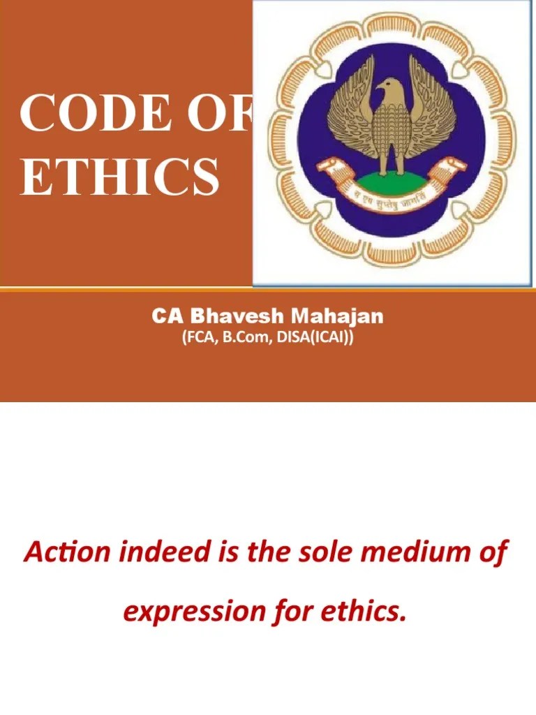 CA Code of Ethics Preview Download Free PDF Regulatory Compliance Audit