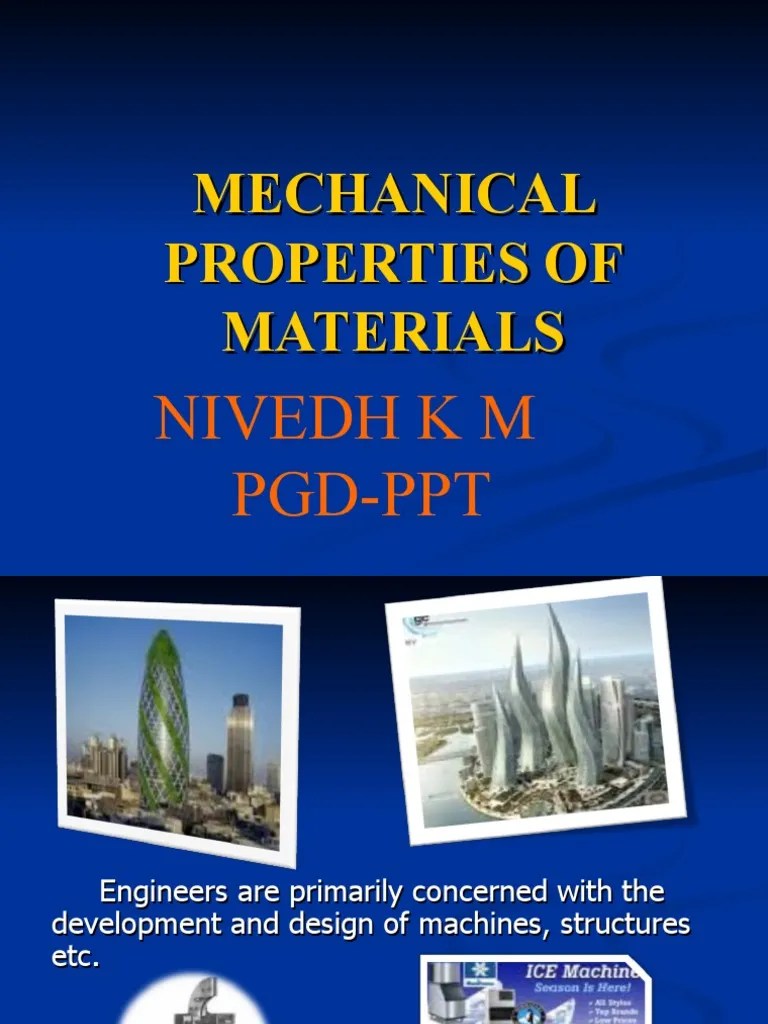 Mechanical Properties 3 PDF Deformation (Engineering) Viscoelasticity
