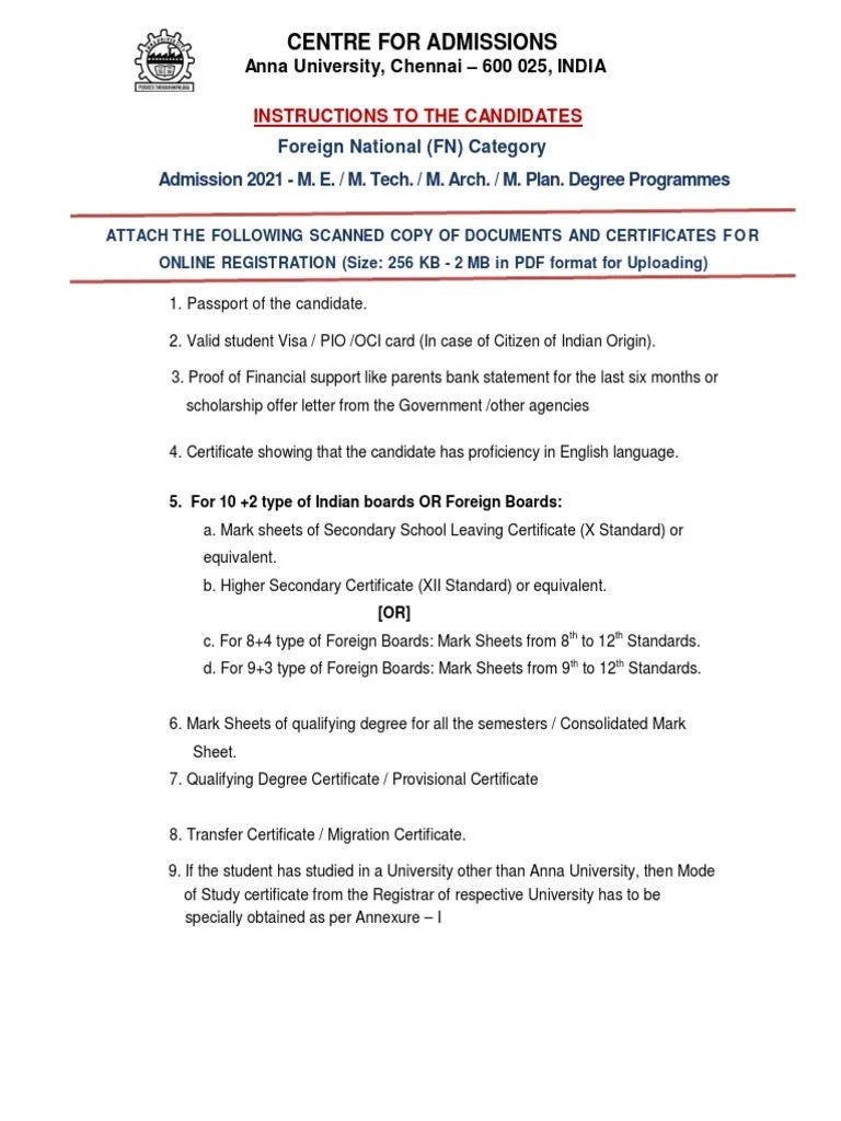 Instructions and Requirements for Online Registration of Foreign