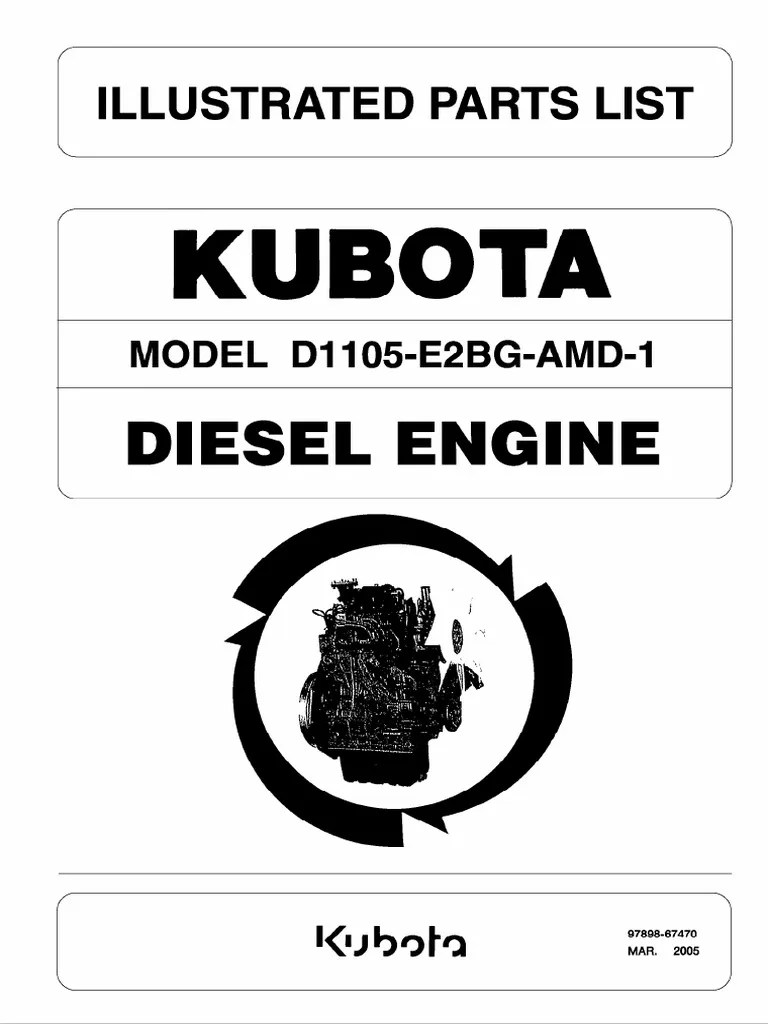 Kubota D1105 | PDF