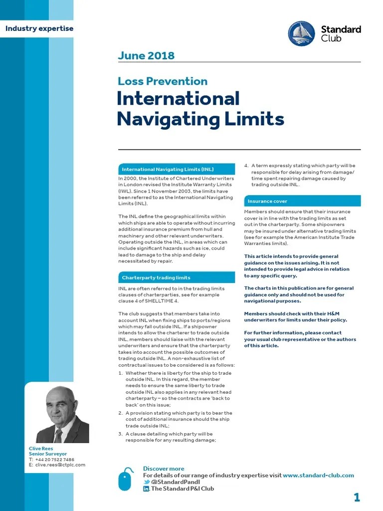 Loss Prevention International Navigating Limits PDF Insurance
