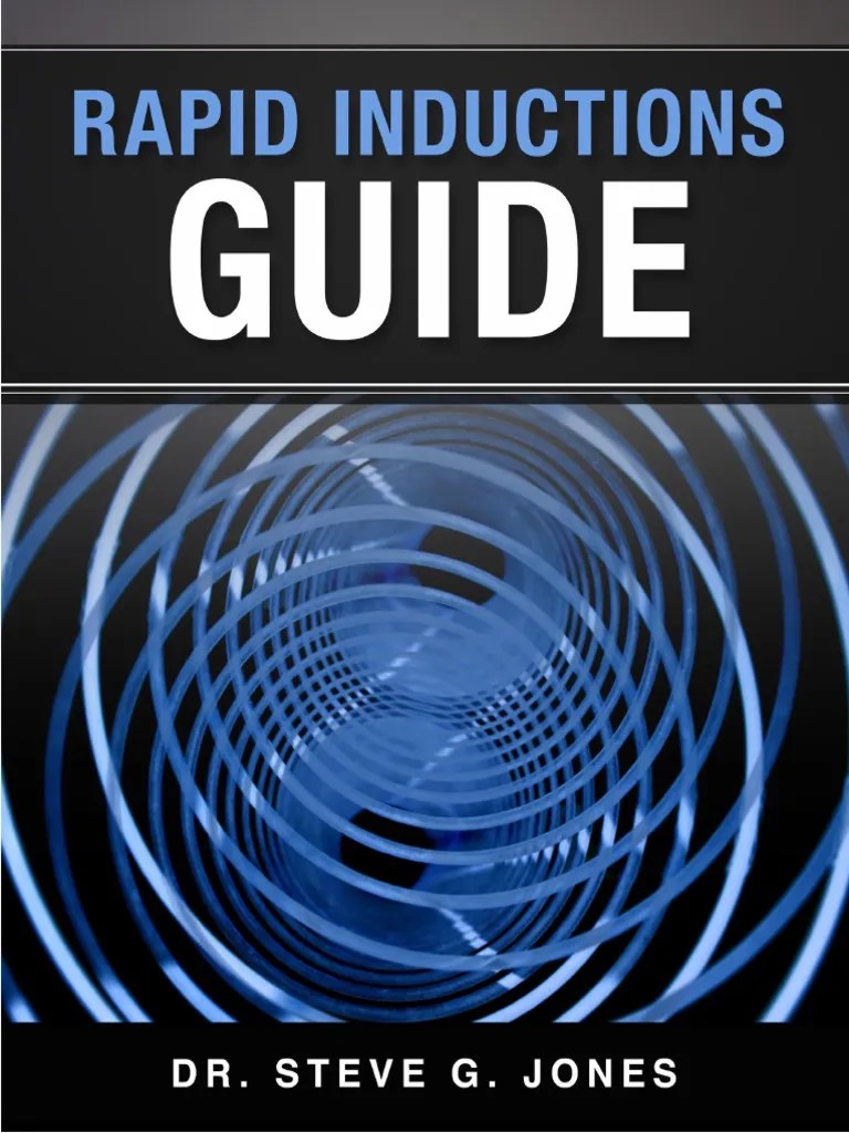 Rapid Inductions Guide PDF Hypnosis Hypnotherapy